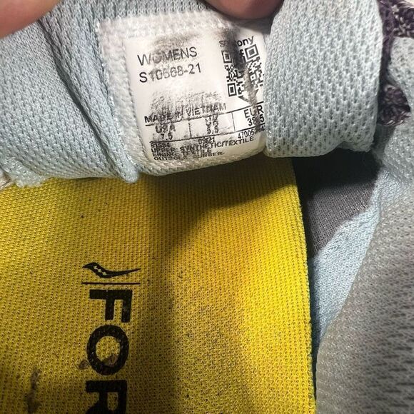 Saucony Womens Excursion TR15 Trail Running‎ Shoe Gray & Purple Size 7.5 - Picture 8 of 8